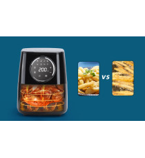 FRIGGITRICE AD ARIA DA 4.2 LITRI - 1400W - TOUCH SCREEN LED - IN ACCIAIO INOX TIMER E CONTROLLO TEMPERATURA AIGOSTAR FRIGGITRICE AD ARIA DA 4.2 LITRI - 1400W - TOUCH SCREEN LED - IN ACCIAIO INOX TIMER E CONTROLLO TEMPERATURA AIGOSTAR