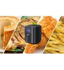 FRIGGITRICE AD ARIA DA 3.5 LITRI - 1500W - TOUCH SCREEN LED - 7 MENU PERIMPOSTATI - ACCIAIO INOX -CONTROLLO TEMPERATURA AIGOSTAR FRIGGITRICE AD ARIA DA 3.5 LITRI - 1500W - TOUCH SCREEN LED - 7 MENU PERIMPOSTATI - ACCIAIO INOX -CONTROLLO TEMPERATURA AIGOSTAR