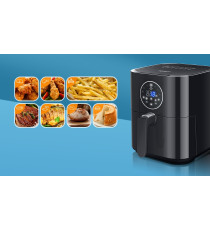 FRIGGITRICE AD ARIA DA 3.5 LITRI - 1500W - TOUCH SCREEN LED - 7 MENU PERIMPOSTATI - ACCIAIO INOX -CONTROLLO TEMPERATURA AIGOSTAR FRIGGITRICE AD ARIA DA 3.5 LITRI - 1500W - TOUCH SCREEN LED - 7 MENU PERIMPOSTATI - ACCIAIO INOX -CONTROLLO TEMPERATURA AIGOSTAR