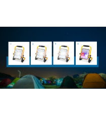 FARO LED PORTATILE A BATTERIA RICARICABILE 50W 1400 LUMEN 6500K LUCE FREDDA IP65 RICARICA USB L245*W59*H324mm ORIENTABILE 360 FARO LED PORTATILE A BATTERIA RICARICABILE 50W 1400 LUMEN 6500K LUCE FREDDA IP65 RICARICA USB L245*W59*H324mm ORIENTABILE 360