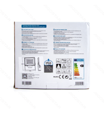 FARO LED SLIM BIANCO 50W CON SENSORE MOVIMENTO 4500 LUMEN 6400K LUCE FREDDA -IN ALLUMINIO- IP65 L211*W245*H56mm