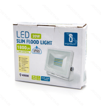 FARO LED ULTRASOTTILE BIANCO 20W 1800 LUMEN 4000K LUCE NATURALE - IP65 IN ALLUMINIO -  MISURA L128*W103.5*H26.5mm AIGOSTAR FARO LED ULTRASOTTILE BIANCO 20W 1800 LUMEN 4000K LUCE NATURALE - IP65 IN ALLUMINIO -  MISURA L128*W103.5*H26.5mm AIGOSTAR