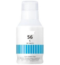 Flacone Inchiostro Compatibile Canon GI-56 Ciano Pigmentato 135ml 15.000 Pagine 4430C001 per MAXIFY GX6050 GX7050 GX5050 GX6150