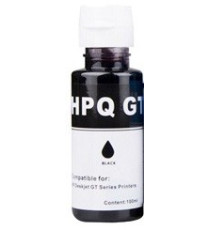 INCHIOSTRO GT-31BK NERO SERBATOIO FLACONE COMPATIBILE INK PIGMENTATO PER HP Smart Tank 513,455,457,555,559,570 GT31 90ml