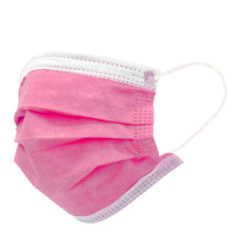 MASCHERINE CHIRURGICHE ProSafe ROSA CF. 50PZ IN TNT A 3 STRATI CON ELASTICI - CERTIFICAZIONE CE UNE EN 14683:2019+AC:2019 MASCHERINE CHIRURGICHE ProSafe ROSA CF. 50PZ IN TNT A 3 STRATI CON ELASTICI - CERTIFICAZIONE CE UNE EN 14683:2019+AC:2019