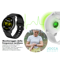 SMARTWATCH JOCCA SPORT 2049A BLU - TOUCH SCREEN - BLUETOOTH 4.0 - 10GG DI AUTONOMIA OROLOGIO ATTIVITA' SPORT FREQUENZA CARDIACA SMARTWATCH JOCCA SPORT 2049A BLU - TOUCH SCREEN - BLUETOOTH 4.0 - 10GG DI AUTONOMIA OROLOGIO ATTIVITA' SPORT FREQUENZA CARDIACA