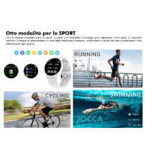 SMARTWATCH JOCCA SPORT 2049A BLU - TOUCH SCREEN - BLUETOOTH 4.0 - 10GG DI AUTONOMIA OROLOGIO ATTIVITA' SPORT FREQUENZA CARDIACA SMARTWATCH JOCCA SPORT 2049A BLU - TOUCH SCREEN - BLUETOOTH 4.0 - 10GG DI AUTONOMIA OROLOGIO ATTIVITA' SPORT FREQUENZA CARDIACA