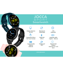 SMARTWATCH JOCCA SPORT 2049A BLU - TOUCH SCREEN - BLUETOOTH 4.0 - 10GG DI AUTONOMIA OROLOGIO ATTIVITA' SPORT FREQUENZA CARDIACA SMARTWATCH JOCCA SPORT 2049A BLU - TOUCH SCREEN - BLUETOOTH 4.0 - 10GG DI AUTONOMIA OROLOGIO ATTIVITA' SPORT FREQUENZA CARDIACA