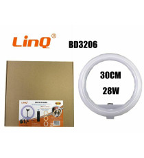 RING LIGHT LINQ BD3206 - LUCE LED AD ANELLO DI 30CM PER SELFIE SMARTPHONE - 28W - TELECOMANDO + USB 2MT LUCE CALDA,FREDDA,BIANCA RING LIGHT LINQ BD3206 - LUCE LED AD ANELLO DI 30CM PER SELFIE SMARTPHONE - 28W - TELECOMANDO + USB 2MT LUCE CALDA,FREDDA,BIANCA