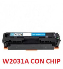 TONER W2031A CIANO COMPATIBILE 415A CON CHIP PER HP Color LaserJet Pro M454 ,M479 CAPACITA 2.100 PAGINE