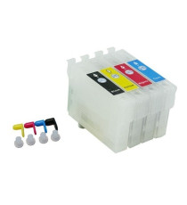 CARTUCCE VUOTE T502XL BK-C-M-Y RICARICABILI CON CHIP AUTORESETTANTE PER WORKFORCE 2860,2865,EXPRESSION HOME XP-5100,5105 T502