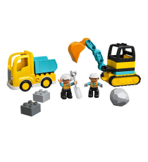 Lego Duplo Town - Camion e Scavatore Cingolato -  10931