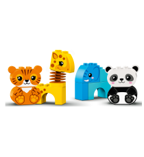 Lego Duplo - Il Treno degli Animali con Elefante, Tigre, Panda e Giraffa - 10955