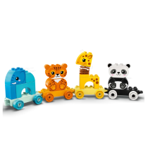 Lego Duplo - Il Treno degli Animali con Elefante, Tigre, Panda e Giraffa - 10955