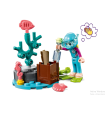 Lego Friends - La Missione di Soccorso dei Delfini - Playset con Barca e Sottomarino, Relitto e Figure dei Delfini - 41378