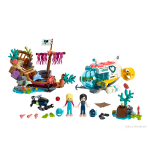 Lego Friends - La Missione di Soccorso dei Delfini - Playset con Barca e Sottomarino, Relitto e Figure dei Delfini - 41378
