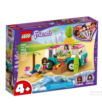 Lego Friends - Il Furgone dei Frullati - Playset con Emma, 2 Delfini e Una Spiaggia - 41397