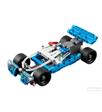 Lego Technic - Inseguimento della Polizia - Macchina Dotata di Motore Pull-Back - 42091