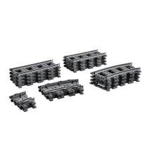 Lego City - Binari - 20 Pezzi Set Accessori di Espansione - 60205