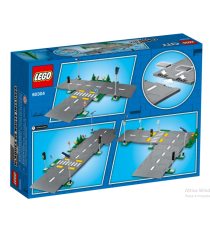 Lego City - Piattaforme Stradali - Lego 60304 con lampioni, semafori , cartelli, segnali e alberi Anni 5+ 112pz
