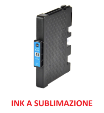 CARTUCCIA RICOH GC41C CIANO COMPATIBILE INK A SUBLIMAZIONE RICOH SG2100N,2110N,3110DNW,7100DN 405766-405762 GC-41 32ML