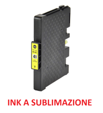 CARTUCCIA RICOH GC41Y GIALLA COMPATIBILE INK A SUBLIMAZIONE RICOH SG2100N,2110N,3110DNW,7100DN 405768-405764 GC-41 32ML