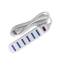 MULTIPRESA CIABATTA ELETTRICA 6 POSTI CON INTERRUTTORE GENERALE CAVO DA 3 METRI SPINA:10A 250V PRESA:6-way P17/11 MULTIPRESA CIABATTA ELETTRICA 6 POSTI CON INTERRUTTORE GENERALE CAVO DA 3 METRI SPINA:10A 250V PRESA:6-way P17/11