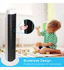 VENTILATORE A TORRETTA CON CONTROLLI ANALOGICI BIANCO-NERO - 3 VELOCITA' - SENZA PALE - 45W A COLONNA - OSCILLAZIONE 85 GRADI VENTILATORE A TORRETTA CON CONTROLLI ANALOGICI BIANCO-NERO - 3 VELOCITA' - SENZA PALE - 45W A COLONNA - OSCILLAZIONE 85 GRADI