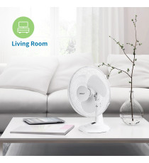 VENTILATORE DA TAVOLO 35W - BIANCO - 3 VELOCITA' - MISURA L340XW235XH480mm - MOTORE ANTIRUMORE AIGOSTAR VENTILATORE DA TAVOLO 35W - BIANCO - 3 VELOCITA' - MISURA L340XW235XH480mm - MOTORE ANTIRUMORE AIGOSTAR