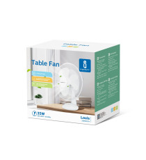 VENTILATORE DA TAVOLO 35W - BIANCO - 3 VELOCITA' - MISURA L340XW235XH480mm - MOTORE ANTIRUMORE AIGOSTAR VENTILATORE DA TAVOLO 35W - BIANCO - 3 VELOCITA' - MISURA L340XW235XH480mm - MOTORE ANTIRUMORE AIGOSTAR