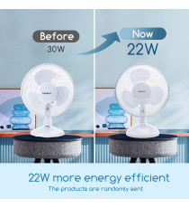 VENTILATORE DA TAVOLO 22W - BIANCO - 2 VELOCITA' - MISURA L270XW210XH310mm - MOTORE ANTIRUMORE AIGOSTAR VENTILATORE DA TAVOLO 22W - BIANCO - 2 VELOCITA' - MISURA L270XW210XH310mm - MOTORE ANTIRUMORE AIGOSTAR
