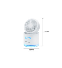 MINI VENTILATORE DA TAVOLO CON NEBULIZZATORE 10W - BIANCO - 3 VELOCITA' - MISURA L113XW113XH127mm - CAVO USB - SERBATOIO 300ML MINI VENTILATORE DA TAVOLO CON NEBULIZZATORE 10W - BIANCO - 3 VELOCITA' - MISURA L113XW113XH127mm - CAVO USB - SERBATOIO 300ML
