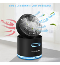 MINI VENTILATORE DA TAVOLO CON NEBULIZZATORE 10W - NERO - 3 VELOCITA' - MISURA L113XW113XH127mm - CAVO USB - SERBATOIO 300ML MINI VENTILATORE DA TAVOLO CON NEBULIZZATORE 10W - NERO - 3 VELOCITA' - MISURA L113XW113XH127mm - CAVO USB - SERBATOIO 300ML
