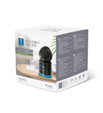 MINI VENTILATORE DA TAVOLO CON NEBULIZZATORE 10W - NERO - 3 VELOCITA' - MISURA L113XW113XH127mm - CAVO USB - SERBATOIO 300ML MINI VENTILATORE DA TAVOLO CON NEBULIZZATORE 10W - NERO - 3 VELOCITA' - MISURA L113XW113XH127mm - CAVO USB - SERBATOIO 300ML