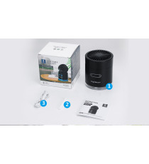 MINI VENTILATORE DA TAVOLO CON NEBULIZZATORE 10W - NERO - 3 VELOCITA' - MISURA L113XW113XH127mm - CAVO USB - SERBATOIO 300ML MINI VENTILATORE DA TAVOLO CON NEBULIZZATORE 10W - NERO - 3 VELOCITA' - MISURA L113XW113XH127mm - CAVO USB - SERBATOIO 300ML