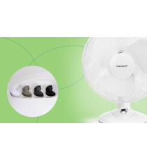 VENTILATORE DA TAVOLO 45W - BIANCO - 3 VELOCITA' - MISURA L420xW270xH550mm - MOTORE ANTIRUMORE AIGOSTAR VENTILATORE DA TAVOLO 45W - BIANCO - 3 VELOCITA' - MISURA L420xW270xH550mm - MOTORE ANTIRUMORE AIGOSTAR