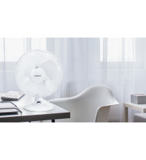 VENTILATORE DA TAVOLO 45W - BIANCO - 3 VELOCITA' - MISURA L420xW270xH550mm - MOTORE ANTIRUMORE AIGOSTAR VENTILATORE DA TAVOLO 45W - BIANCO - 3 VELOCITA' - MISURA L420xW270xH550mm - MOTORE ANTIRUMORE AIGOSTAR