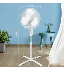 VENTILATORE A PIANTANA CON CONTROLLI DIGITALI 40W BIANCO - 3 VELOCITA' - SCHERMO LED CON TELECOMANDO - TIMER 7 ORE AIGOSTAR VENTILATORE A PIANTANA CON CONTROLLI DIGITALI 40W BIANCO - 3 VELOCITA' - SCHERMO LED CON TELECOMANDO - TIMER 7 ORE AIGOSTAR