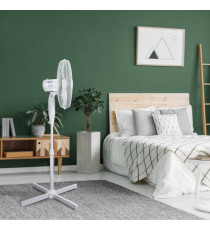 VENTILATORE A PIANTANA CON CONTROLLI ANALOGICI 45W BIANCO - 3 VELOCITA' - ALTEZZA REGOLABILE - AIGOSTAR VENTILATORE A PIANTANA CON CONTROLLI ANALOGICI 45W BIANCO - 3 VELOCITA' - ALTEZZA REGOLABILE - AIGOSTAR