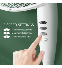 VENTILATORE A PIANTANA CON CONTROLLI ANALOGICI 45W BIANCO - 3 VELOCITA' - ALTEZZA REGOLABILE - AIGOSTAR VENTILATORE A PIANTANA CON CONTROLLI ANALOGICI 45W BIANCO - 3 VELOCITA' - ALTEZZA REGOLABILE - AIGOSTAR