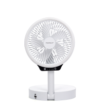VENTILATORE PORTATILE PIEGHEVOLE -PAULA- CON ASTA TELESCOPICA - 3 VELOCITA' - RICARICA USB - 6.5W DA TAVOLO CON LUCE LED VENTILATORE PORTATILE PIEGHEVOLE -PAULA- CON ASTA TELESCOPICA - 3 VELOCITA' - RICARICA USB - 6.5W DA TAVOLO CON LUCE LED