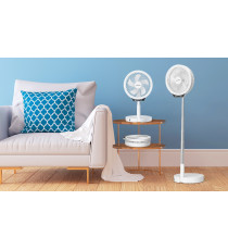 VENTILATORE PORTATILE PIEGHEVOLE -PAULA- CON ASTA TELESCOPICA - 3 VELOCITA' - RICARICA USB - 6.5W DA TAVOLO CON LUCE LED VENTILATORE PORTATILE PIEGHEVOLE -PAULA- CON ASTA TELESCOPICA - 3 VELOCITA' - RICARICA USB - 6.5W DA TAVOLO CON LUCE LED