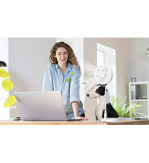 VENTILATORE PORTATILE PIEGHEVOLE -PAULA- CON ASTA TELESCOPICA - 3 VELOCITA' - RICARICA USB - 6.5W DA TAVOLO CON LUCE LED VENTILATORE PORTATILE PIEGHEVOLE -PAULA- CON ASTA TELESCOPICA - 3 VELOCITA' - RICARICA USB - 6.5W DA TAVOLO CON LUCE LED