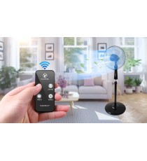 VENTILATORE A PIANTANA -OLGA- 60W NERO - 3 MODALITA' E 3 VELOCITA' - CON TELECOMANDO - TIMER 7,5 ORE AIGOSTAR VENTILATORE A PIANTANA -OLGA- 60W NERO - 3 MODALITA' E 3 VELOCITA' - CON TELECOMANDO - TIMER 7,5 ORE AIGOSTAR