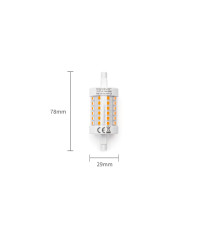 Lampadine led R7S 8W 78mm 1000 lumen 3000K luce calda D29xH78mm angolo 360 gradi equivale a 72W incadescenza Lampadine led R7S 8W 78mm 1000 lumen 3000K luce calda D29xH78mm angolo 360 gradi equivale a 72W incadescenza