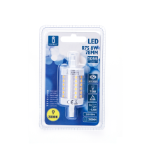 LAMPADINA LED R7S 8W 78mm 1055 LUMEN 6500K LUCE FREDDA D29xH78mm ANGOLO 360 GRADI EQUIVALE A 75W INCADESCENZA ENERGETICA A+ LAMPADINA LED R7S 8W 78mm 1055 LUMEN 6500K LUCE FREDDA D29xH78mm ANGOLO 360 GRADI EQUIVALE A 75W INCADESCENZA ENERGETICA A+