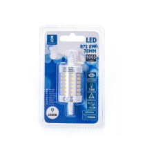 LAMPADINA LED R7S 8W 78mm 1055 LUMEN 6500K LUCE FREDDA D29xH78mm ANGOLO 360 GRADI EQUIVALE A 75W INCADESCENZA ENERGETICA A+ LAMPADINA LED R7S 8W 78mm 1055 LUMEN 6500K LUCE FREDDA D29xH78mm ANGOLO 360 GRADI EQUIVALE A 75W INCADESCENZA ENERGETICA A+