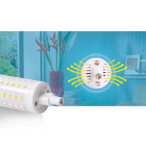 LAMPADINA LED R7S 5W 78mm 500 LUMEN 3000K LUCE CALDA D15xH78mm ANGOLO 360 GRADI EQUIVALE A 42W INCADESCENZA ENERGETICA A+