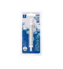 LAMPADINA LED R7S 9W 118mm 800 LUMEN 6500K LUCE FREDDA D15XH118mm ANGOLO 360 GRADI EQUIVALE A 60W INCADESCENZA CLASSE A+ LAMPADINA LED R7S 9W 118mm 800 LUMEN 6500K LUCE FREDDA D15XH118mm ANGOLO 360 GRADI EQUIVALE A 60W INCADESCENZA CLASSE A+