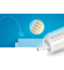 LAMPADINA LED R7S 16W 118mm 2100 LUMEN 6500K LUCE FREDDA D29XH118mm ANGOLO 360 GRADI EQUIVALE A 131W INCADESCENZA CLASSE A+